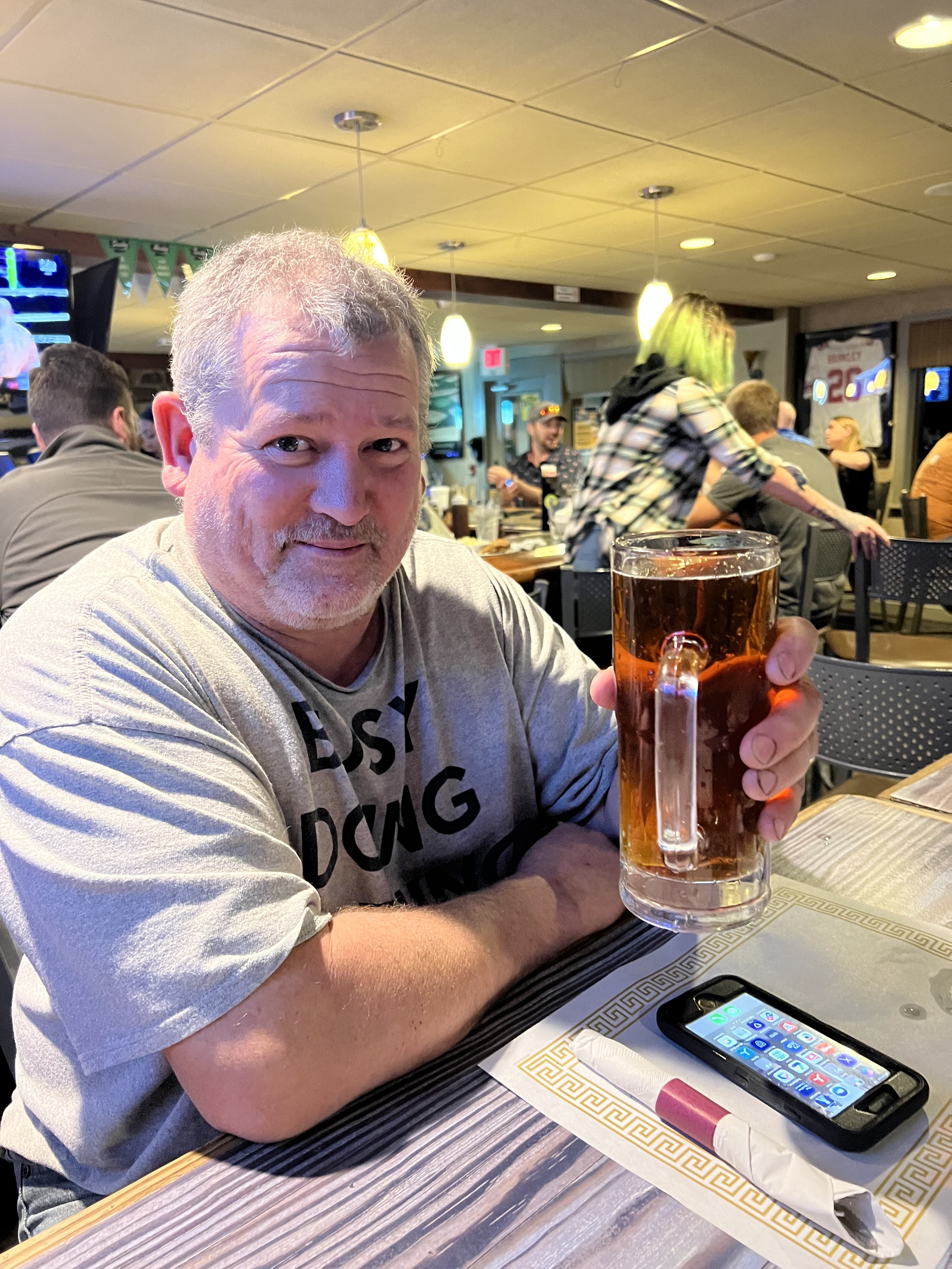 Guests raising glasses at Haywood's