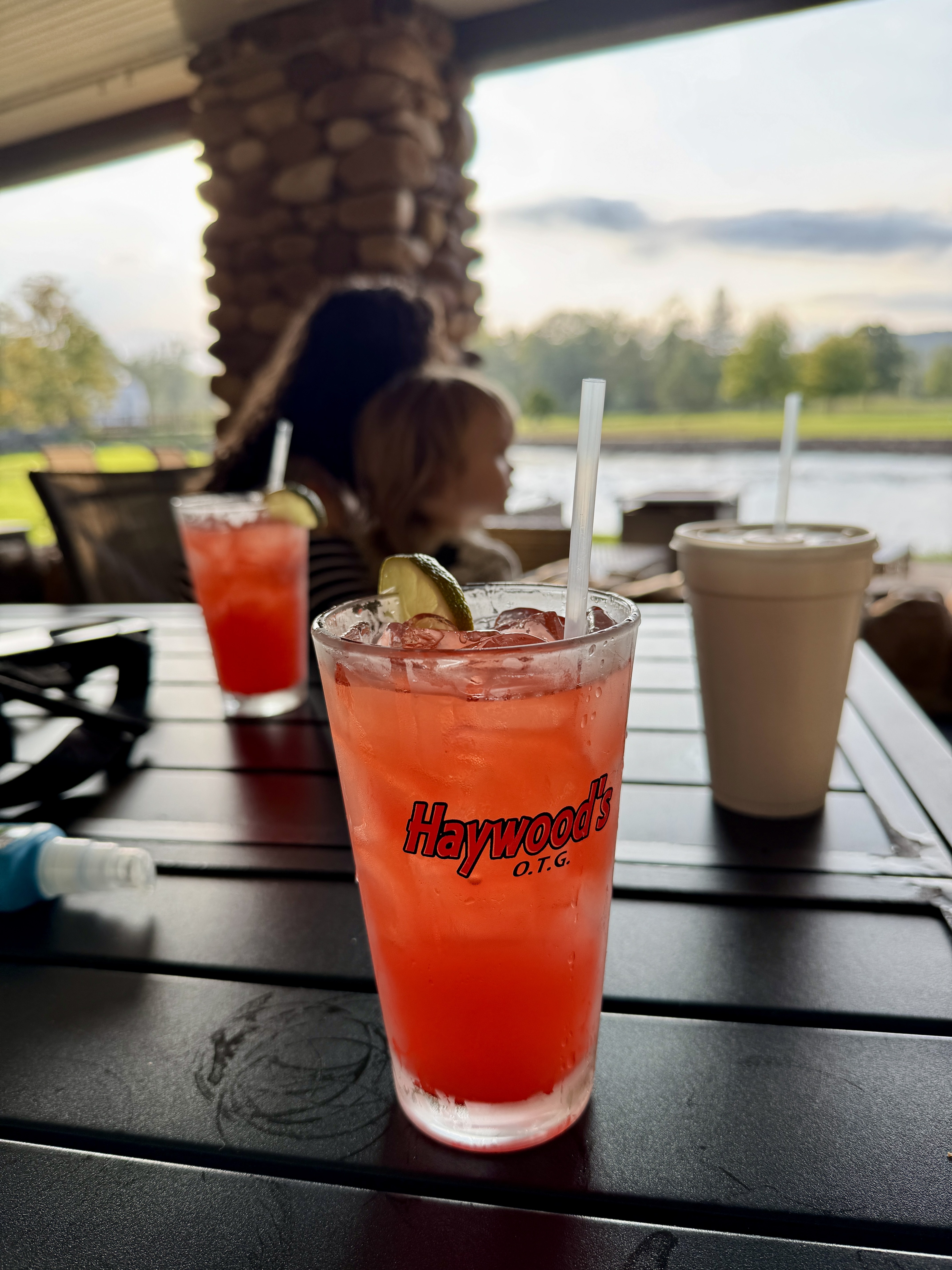 Haywood's signature drinks on the patio