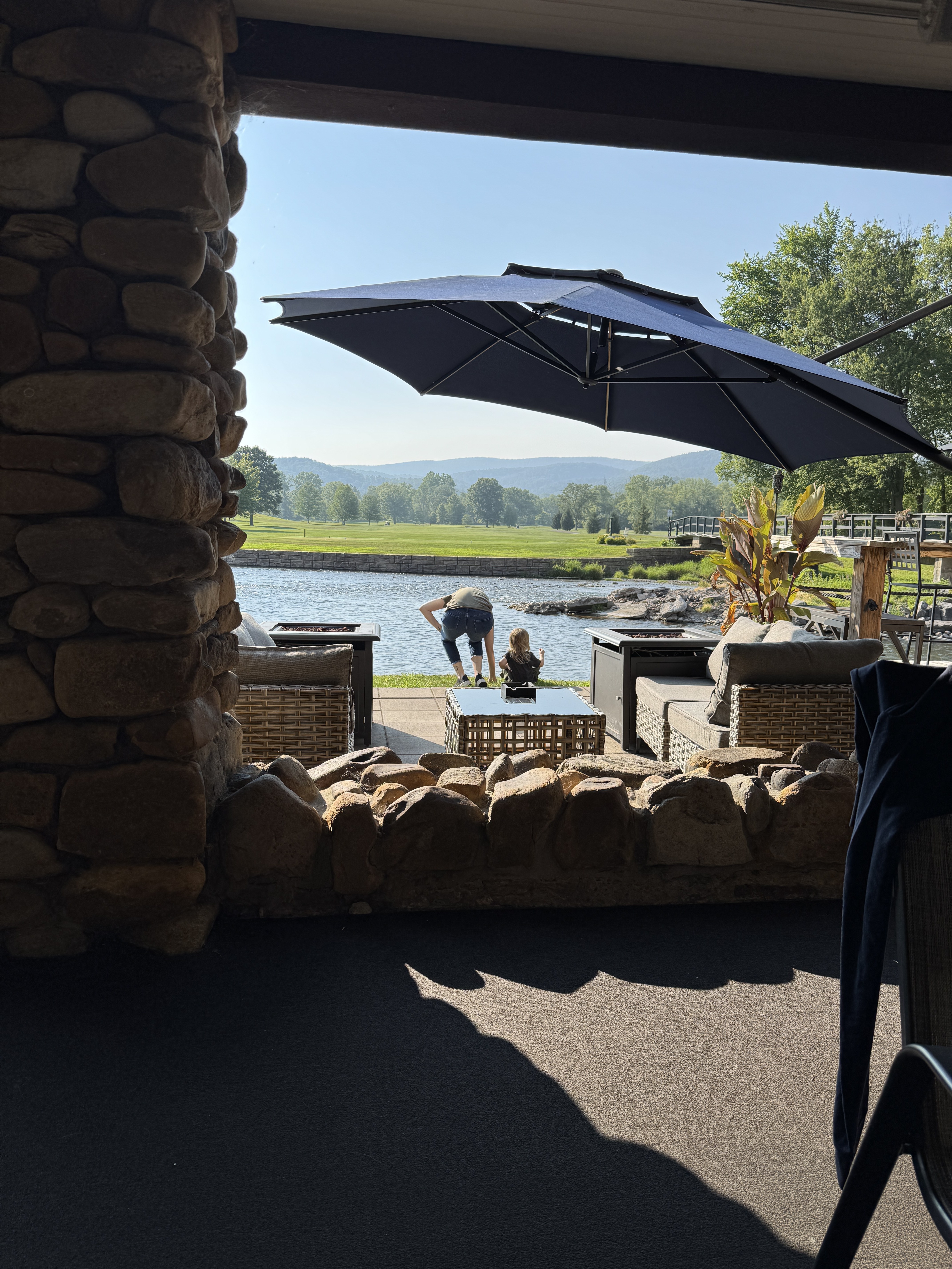 Patio with panoramic mountain views